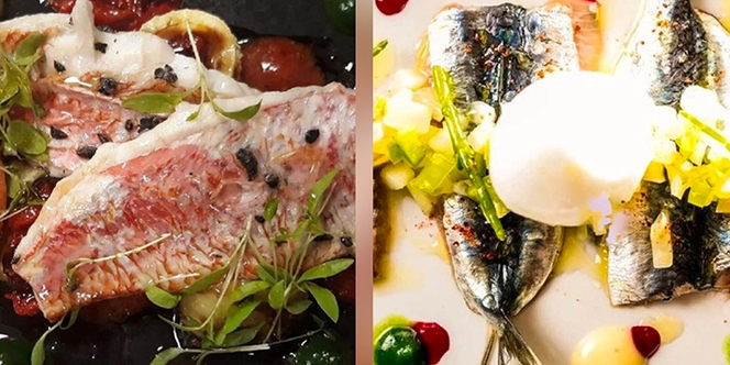 La Côte Vermeille à Port Vendres, restaurant de poissons : nouvelle carte de Printemps.