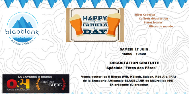 Caverne à bières Perpignan offre une Dégustation de bières Blaoblank le samedi 17 juin de 16h à 19h. Caverne à bières Perpignan offre une Dégustation de bières Blaoblank le samedi 17 juin de 16h à 19h.