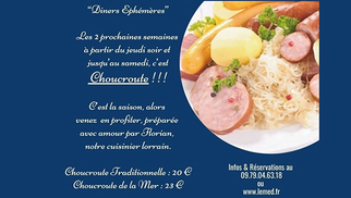 Le Méditerranée Perpignan : choucroute dans les dîners éphémères