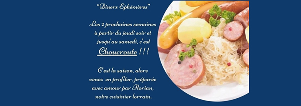 Le Méditerranée Perpignan : choucroute dans les dîners éphémères