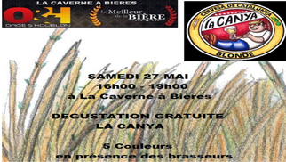 La Caverne à bières Orge et Houblon Perpignan propose la dégustation de bières Canya le samedi 27 mai de 16h à 19h.