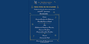 Le Méditerranée Perpignan • Menu pour les fêtes de fin d’année