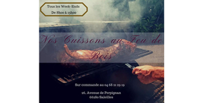 Michel Roger Saleilles Restaurant et traiteur propose des Grillades au feu de bois tous les week-ends de 8h à 13h. Michel Roger Saleilles Restaurant et traiteur propose des Grillades au feu de bois tous les week-ends de 8h à 13h.