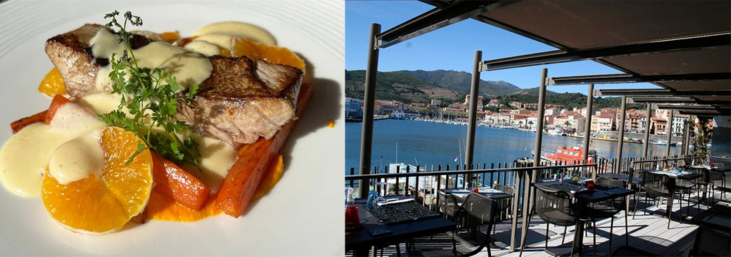 La Côte Vermeille Port Vendres • Restaurant avec vue mer