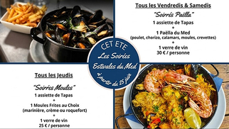 Soirées Moules et Paëlla à Perpignan – Restaurant Le Méditerranée Perpignan