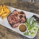 Jambon grillé frites maison restaurant Au coin gourmand Perpignan 