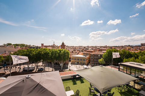 La Terrasse Perpignan Rooftop Restaurant vue panoramique • Galeries Lafayette (® la terrasse)