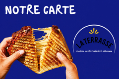 Carte de la Terrasse restaurant rooftop à Perpignan