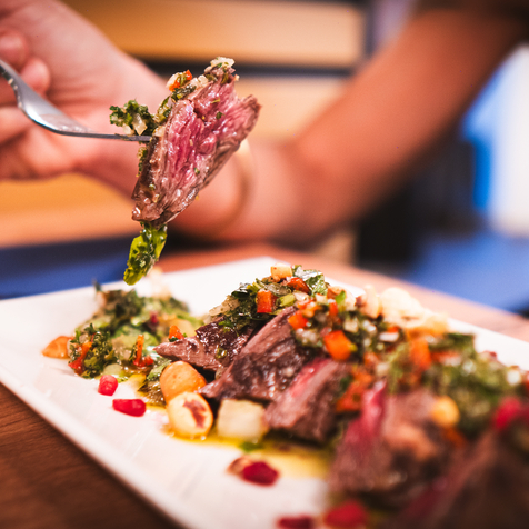 RESTAURANT TERRE MER BRASSERIE LE MEDITERRANEE PERPIGNAN - BEOUF EN TATAKI